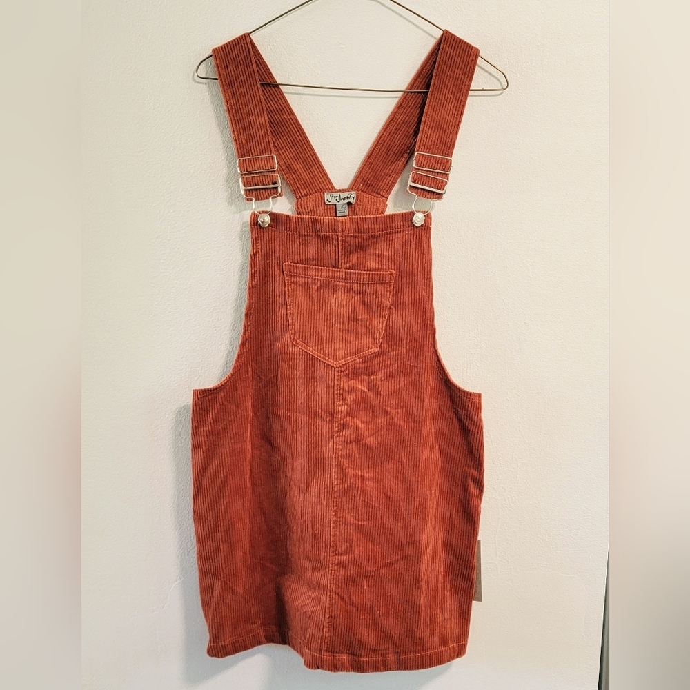 Juniors L NWT J for Justify Jumper Overall Dress Retro Bookish Academia Preppy
